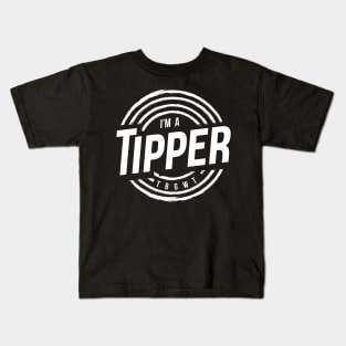 TBGWT Tipper Logo White Kids T-Shirt